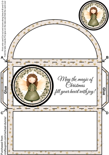 Whimsical Christmas Angel Money Wallet
