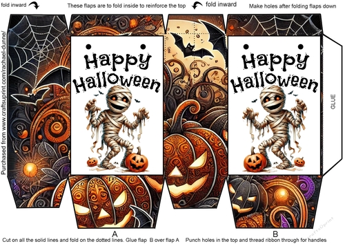 Halloween Mummy Mini Gift Bag