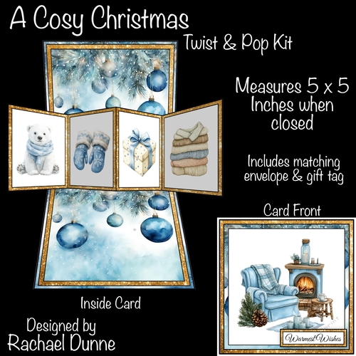 A Cosy Christmas Twist & Pop Card