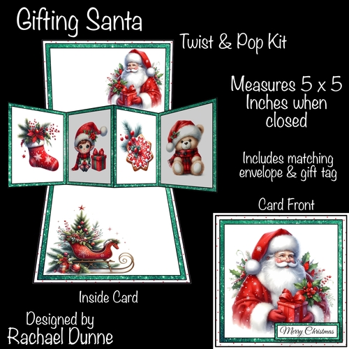Gifting Santa Twist & Pop Card