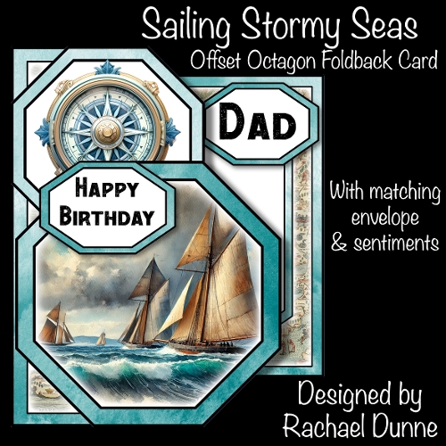 Sailing Stormy Seas Offset Octagon 5 x 7 Mini Kit