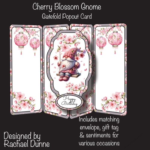 Cherry Blossom Gnome Gatefold Popout Mini Kit