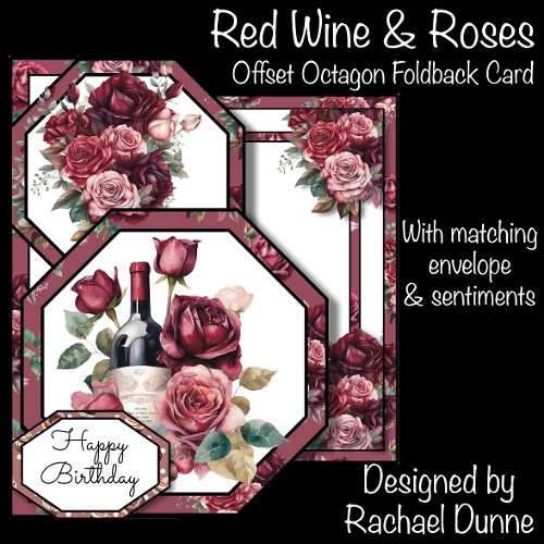 Red Wine & Roses Offset Octagon 5 x 7 Mini Kit
