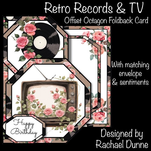 Retro Records and TV Offset Octagon 5 x 7 Mini Kit