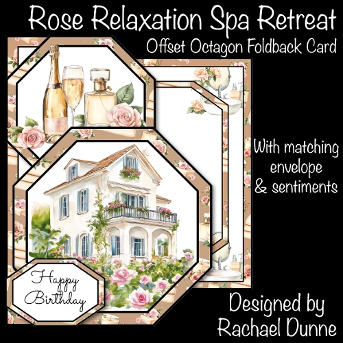 Rose Relaxation Spa Retreat Offset Octagon 5 x 7 Mini Kit