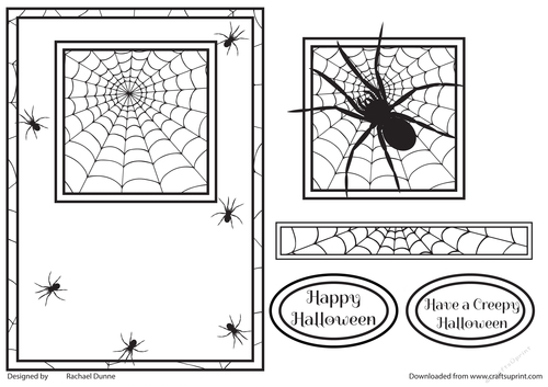 A Creepy Halloween Black & White
