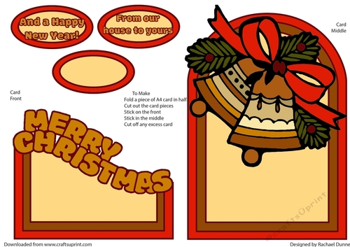 Christmas Bells Orange & Gold