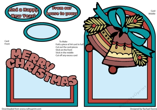 Christmas Bells Red & Teal