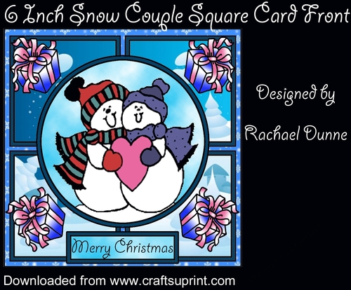 6 Inch Snow Couple Square