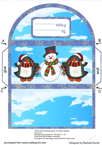 Penguins & Snowmen Money Wallet