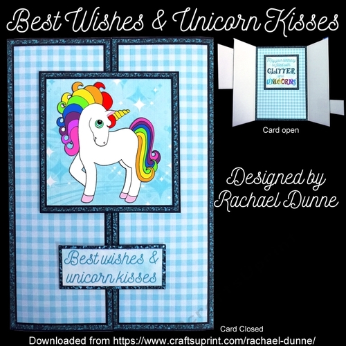 Birthday Wishes & Unicorn Kisses (Turquoise)