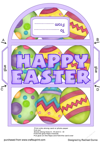 Brightly Painted Eggs Money Wallet Blue