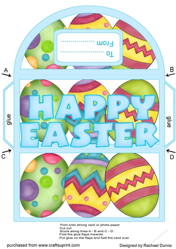Brightly Painted Eggs Money Wallet Turquoise