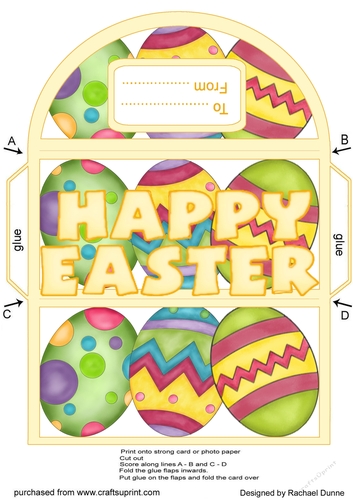 Brightly Painted Eggs Money Wallet Yellow