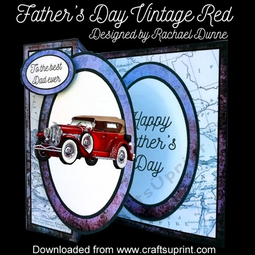 Fathers Day Vintage Red Z Fold