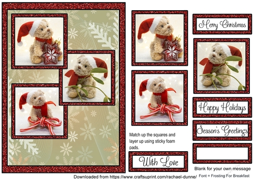 Little Christmas Teds 3 Boxes