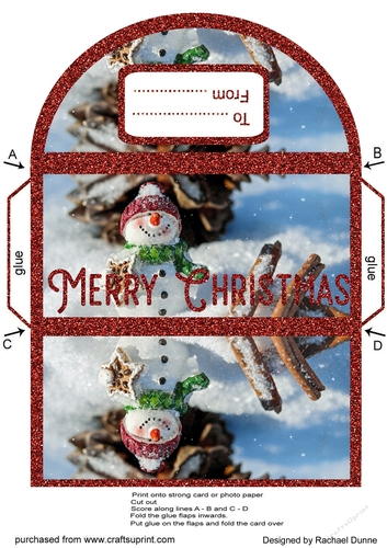 Mini Snowman Money Wallet