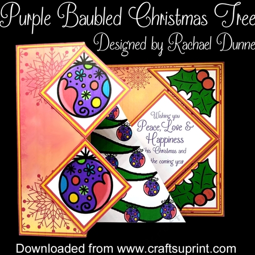 Purple Baubled Christmas Tree