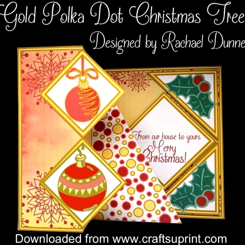 Gold Polka Dot Christmas Tree