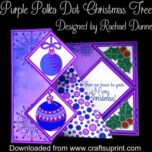 Purple Polka Dot Christmas Tree