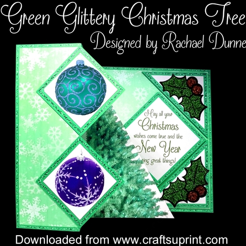 Green Glittery Christmas Tree