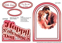 Valentines Couple Cutaway Arch