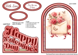 Valentines Love Letter Cutaway Arch