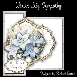 Winter Lily Fancy Frame Foldback