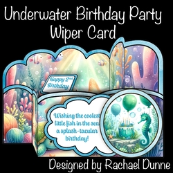Underwater Sea Party Wiper Card