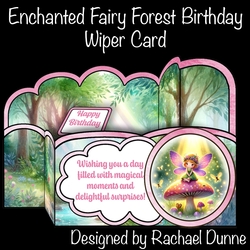 Enchanted Fairy Forest Birthday Wiper Card