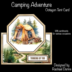Camping Adventure Octagon Tent Card