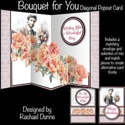 Bouquet For You Diagonal Popout