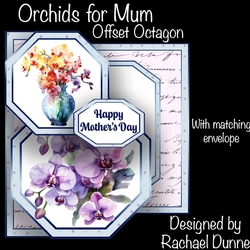 Orchids for Mum Offset Octagon Foldback