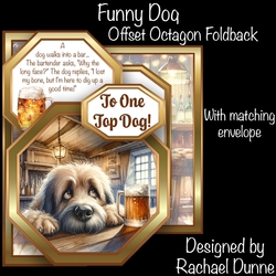 cup1286942_75068 - Funny Dog Offset Octagon Card