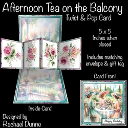 Afternoon Tea on the Balcony Twist and Pop Card