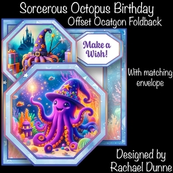 Sorcerous Octopus Birthday Offset Octagon Card
