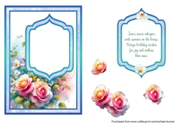 June Birth Flower Fancy Frame