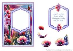 August Birth Flower Fancy Frame
