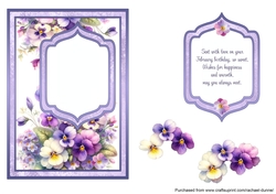 February Birth Flower Fancy Frame