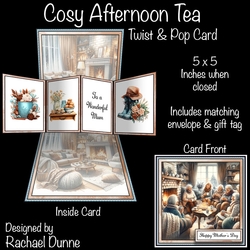 Cosy Afternoon Tea Twist and Pop Card