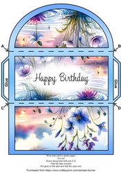 July Birth Flower Money Wallet