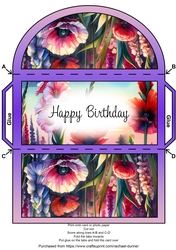 August Birth Flower Money Wallet