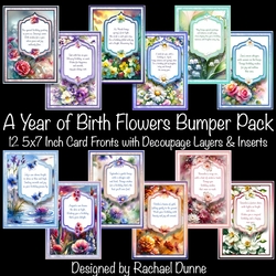 A Year of Birth Flowers 5x7 Bumper Kit