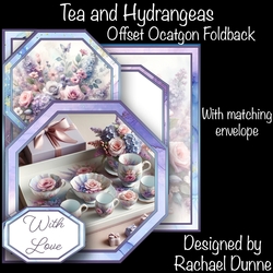 Tea & Hydrangeas Offset Octagon