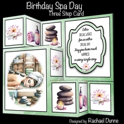 Birthday Spa Day three Step Card