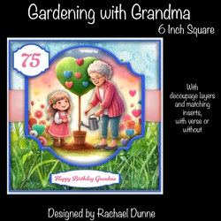 Gardening with Grandma 6 Inch Square