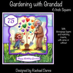 Gardening with Grandad 6 Inch Square