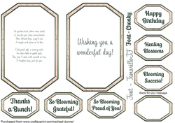 Rose Birthday Wishes Insert, Verse & Sentiments