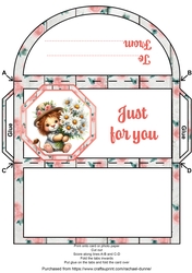Cutesy Lion with Daisies Money Wallet