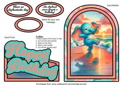 An Elephantastic Birthday Cutaway Arch Card